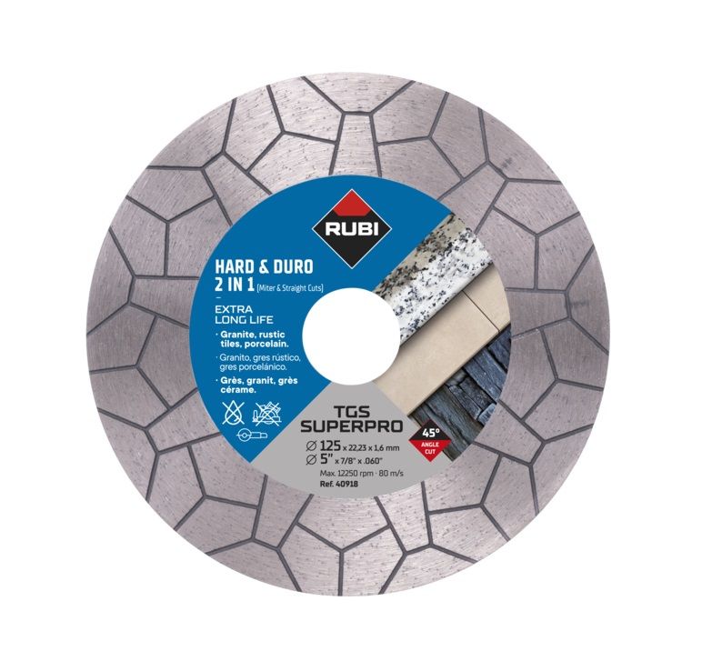 Dimanta griešanas disks Rubi TGS 125 SUPER PRO; 125 mm