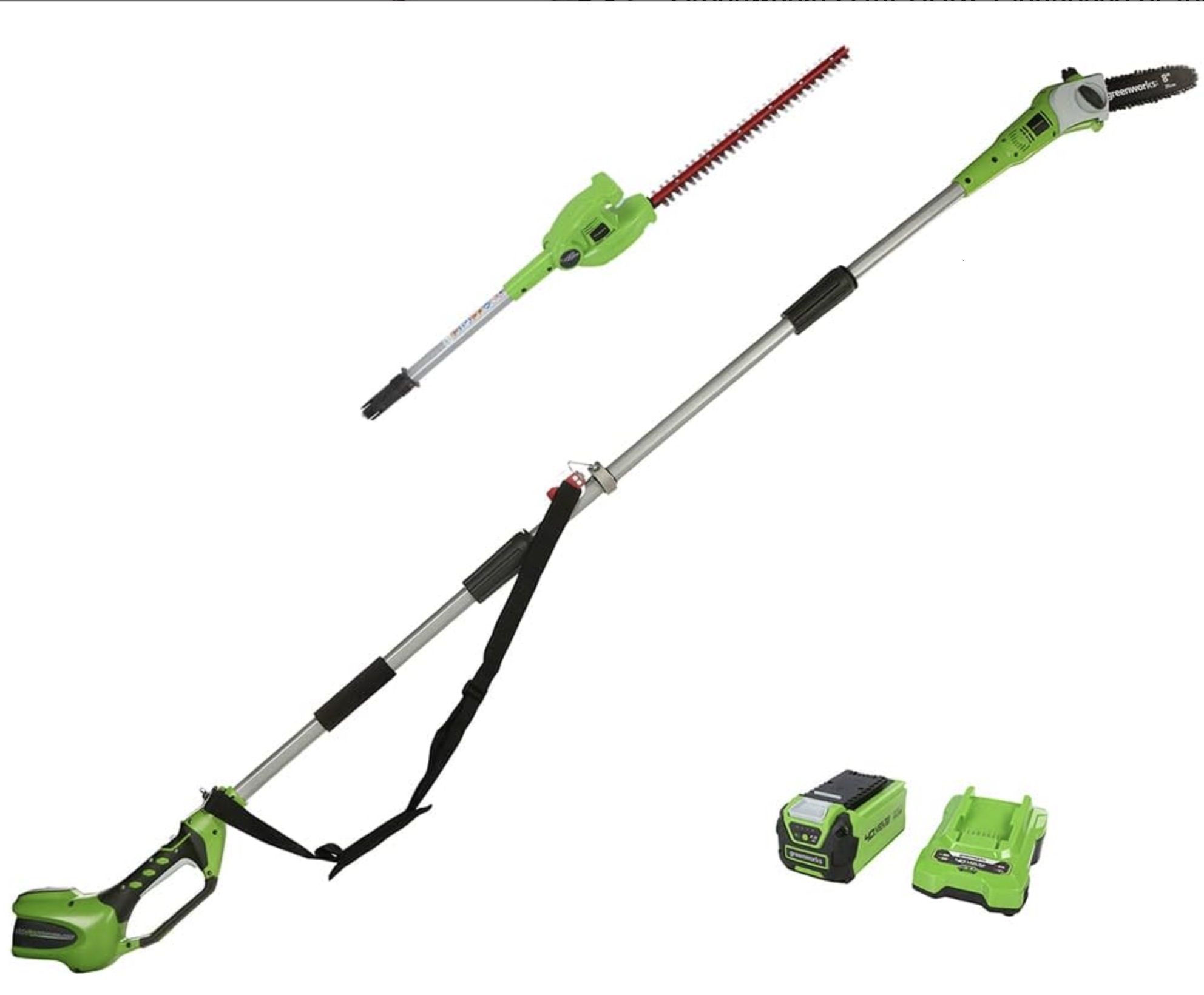 Daudzfunkciju dārza instruments Greenworks GD40PSHK4; 40 V; 1x4,0 Ah akum.