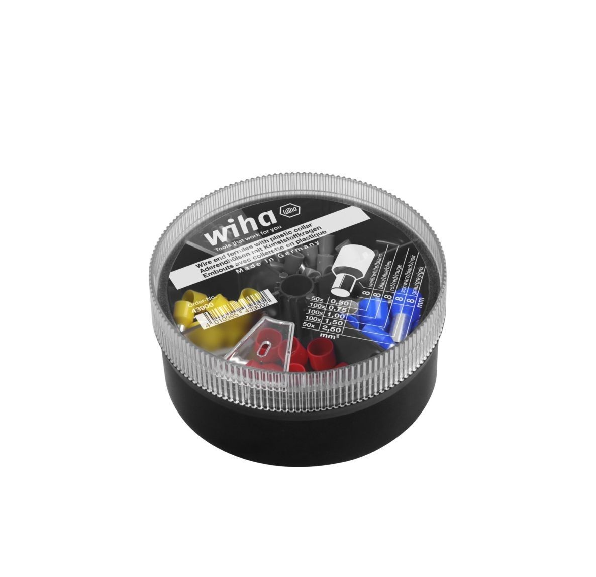 Uzgaļu komplekts Wiha W43900; 0,5-2,5 mm; 400 gab.