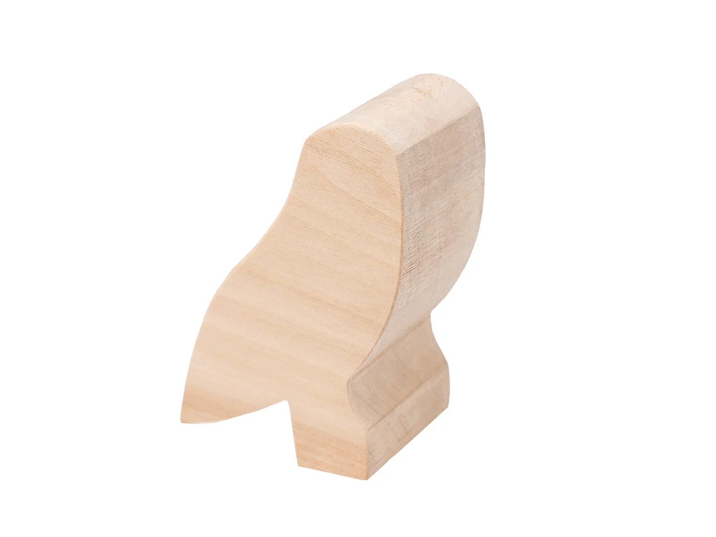 Grebuma sagatave BeaverCraft Bird Owl; 100x70x50 mm; ar zīmējumu