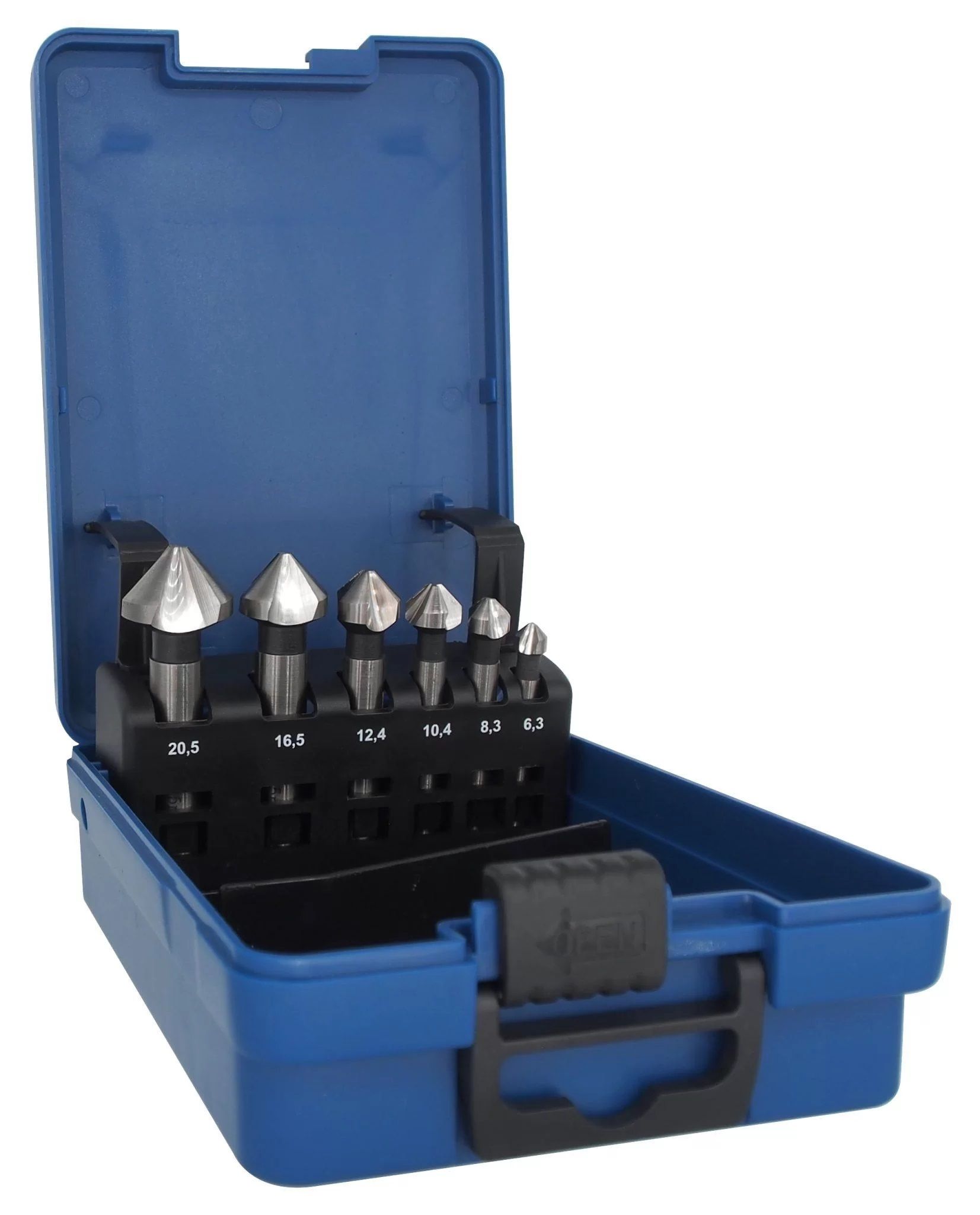 Konusveida padziļinātāju komplekts metālam Ecef HSS-G TeknoXp; 6,3-20,5 mm; 6 gab.