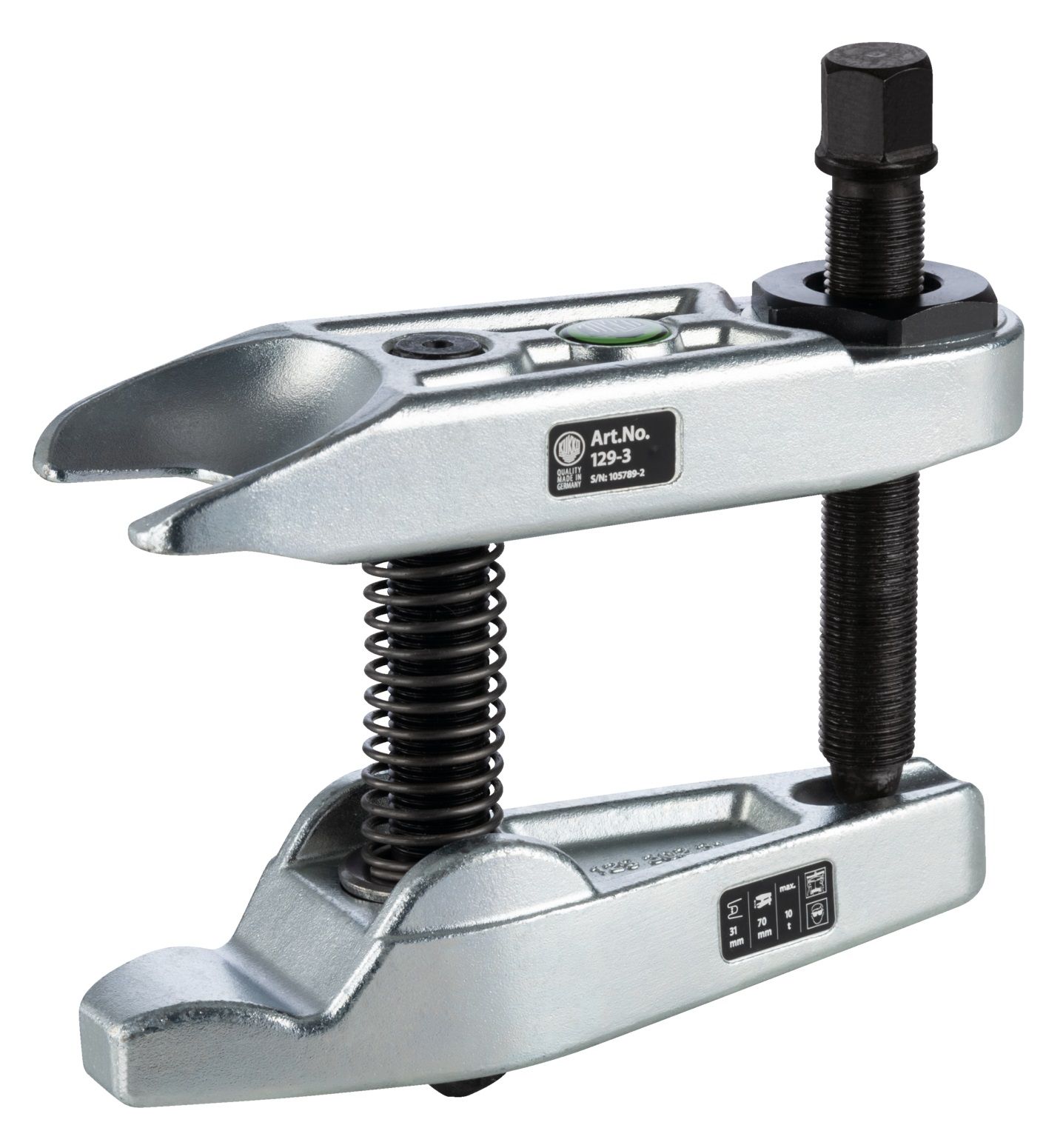 Novilcējs lodveida šarnīriem Kukko 129-3; 31x70 mm