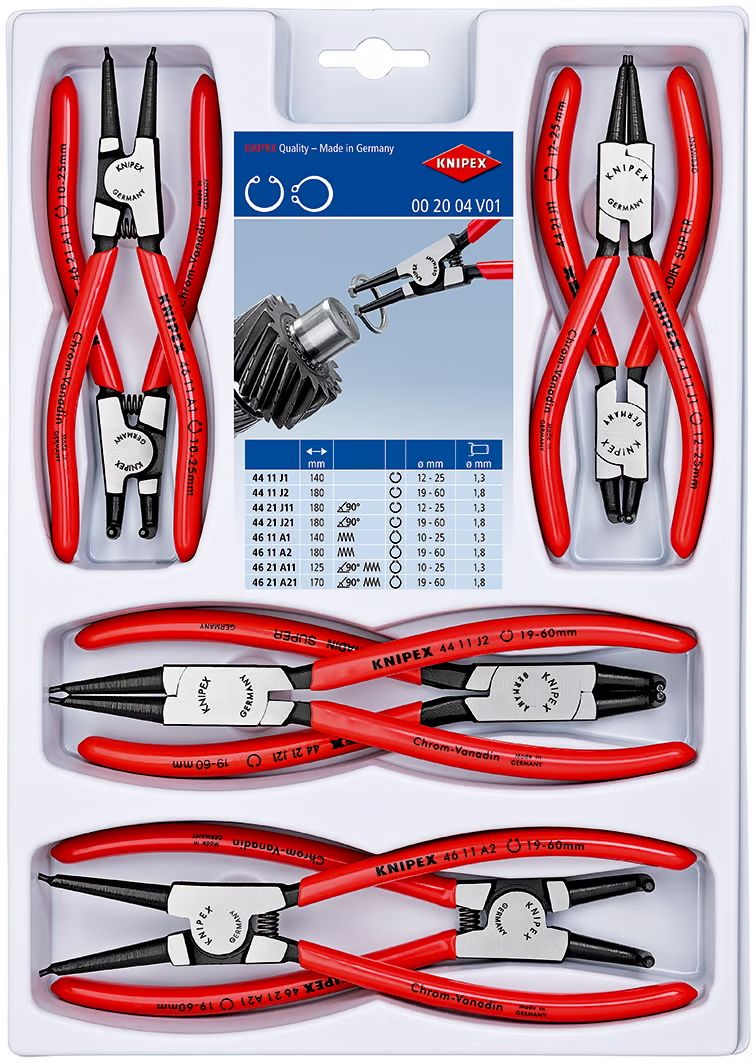 Knaibļu komplekts Knipex 002004V01; 8 gab.