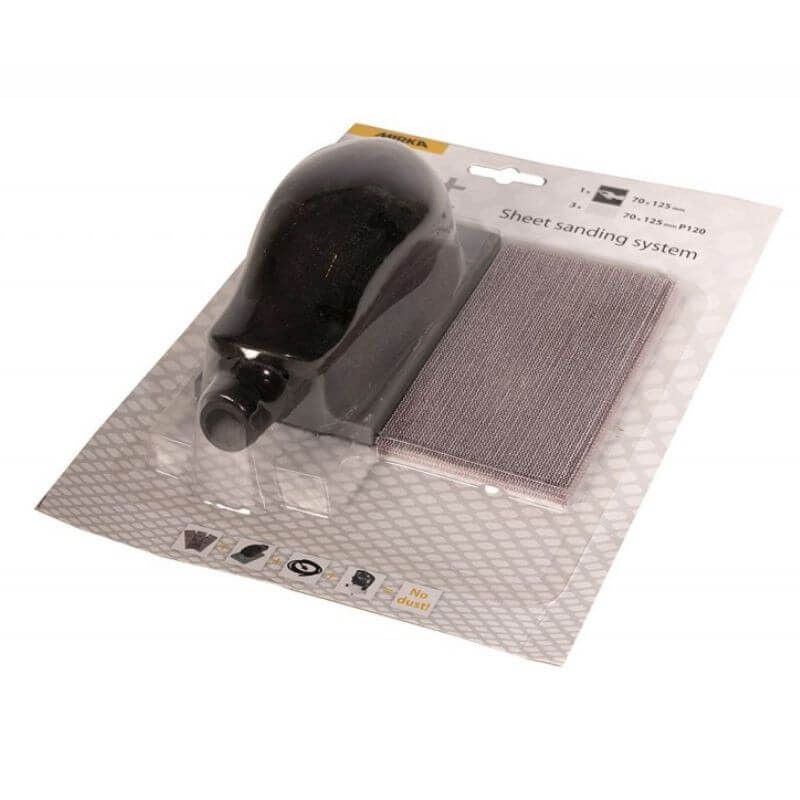 Slīpēšanas bloks Mirka 8391402311; 70x125 mm + Slīpēšanas siets; P120; 3 gab.