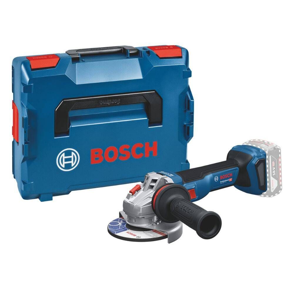 Akumulatora leņķa slīpmašīna Bosch GWS 18V-11 S Professional; 125 mm; 18 V (bez akumulatora un lādētāja) + L-BOXX 136