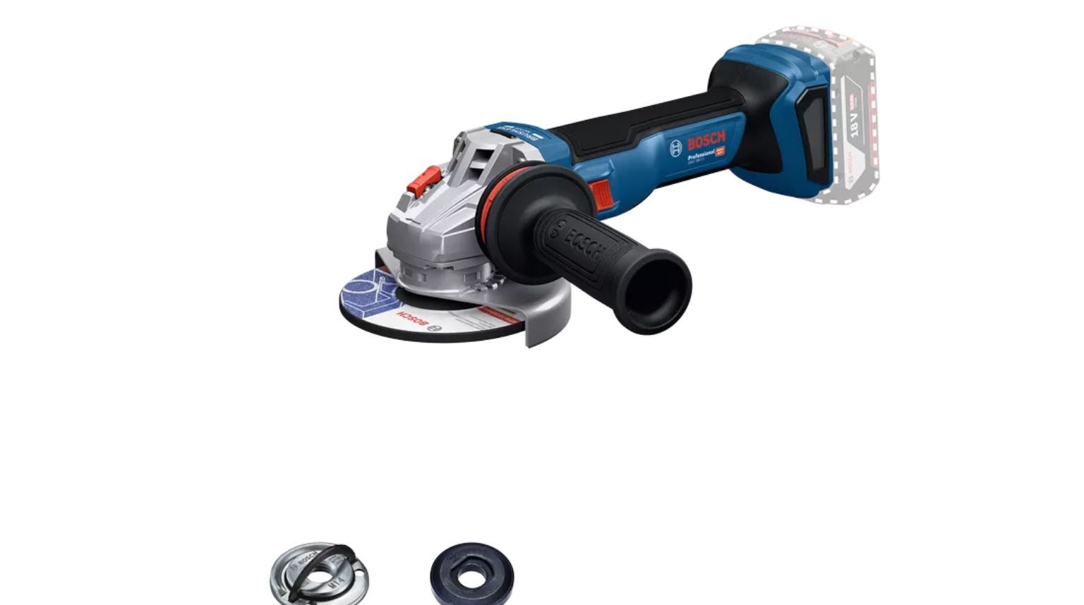 Akumulatora leņķa slīpmašīna Bosch GWS 18V-11 Professional; 115 mm; 18 V (bez akumulatora un lādētāja)