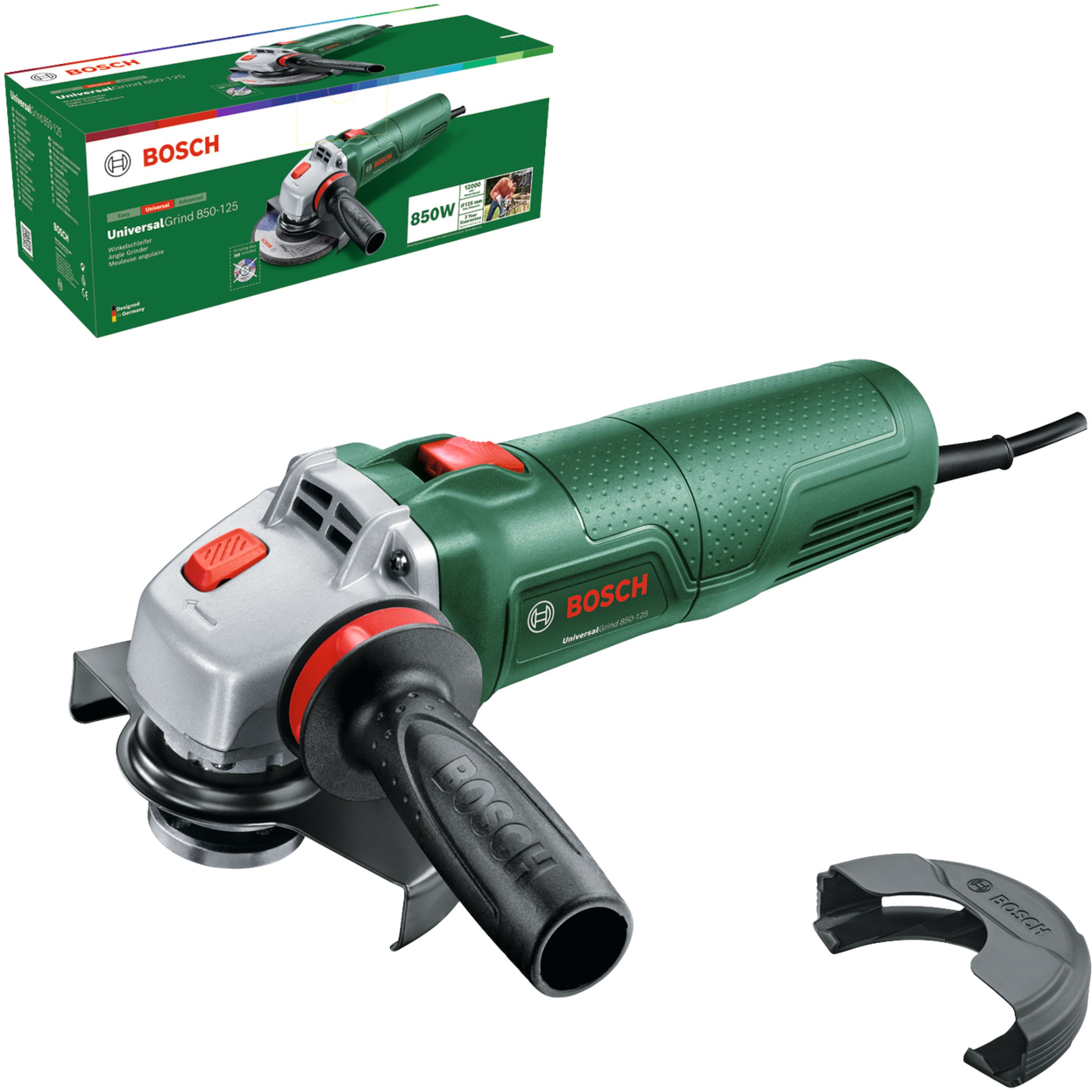 Leņķa slīpmašīna Bosch UniversalGrind 850-125; 850 W