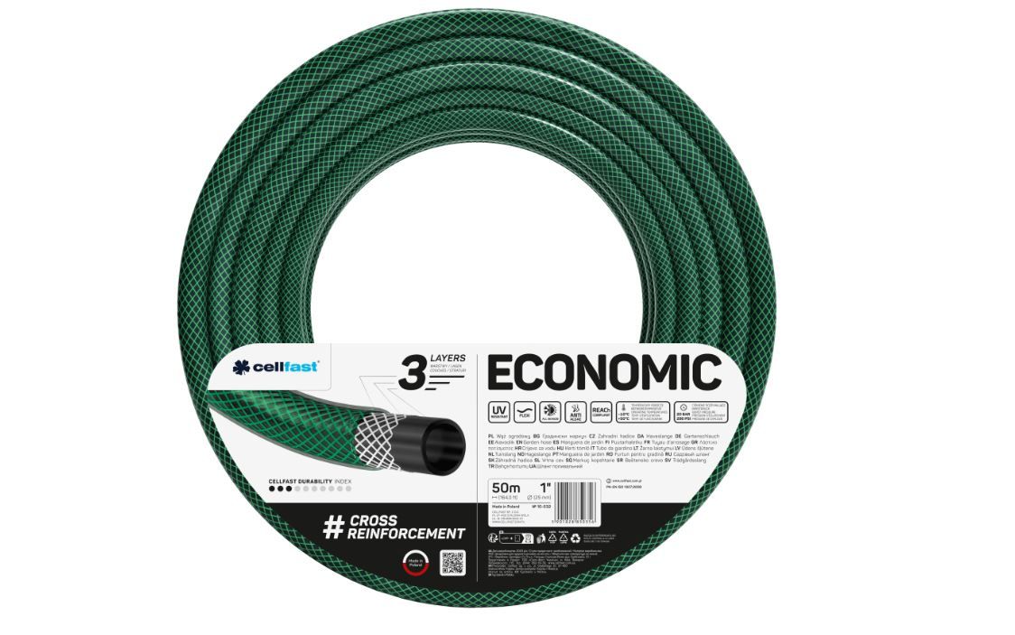 Laistīšanas šļūtene Cellfast 10-032; 1''; 50 m