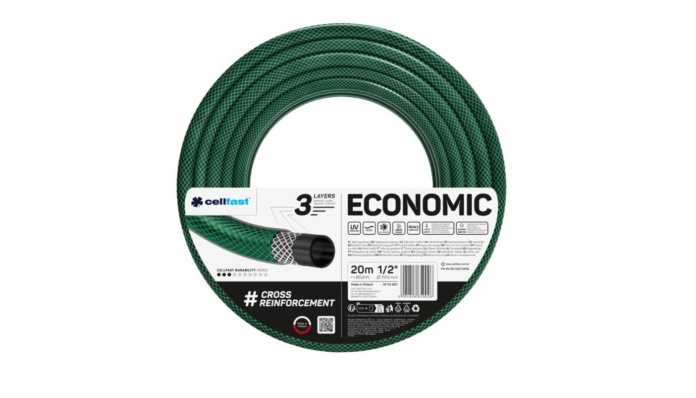 Laistīšanas šļūtene Cellfast 10-001; 1/2''; 20 m