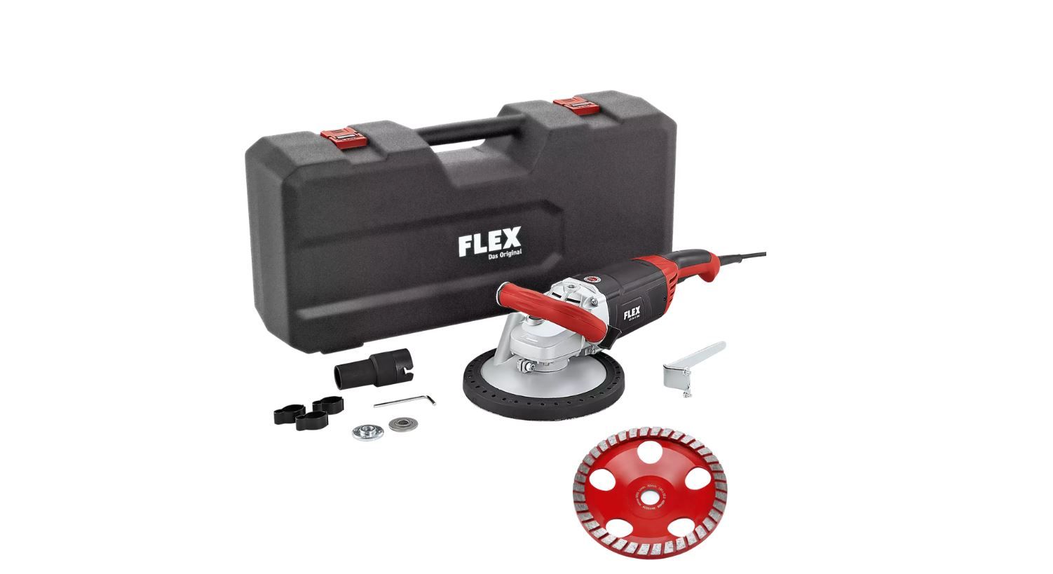 Slīpmašīna betonam Flex LD 24-6 180; 2400 W; 180 mm; ar koferi