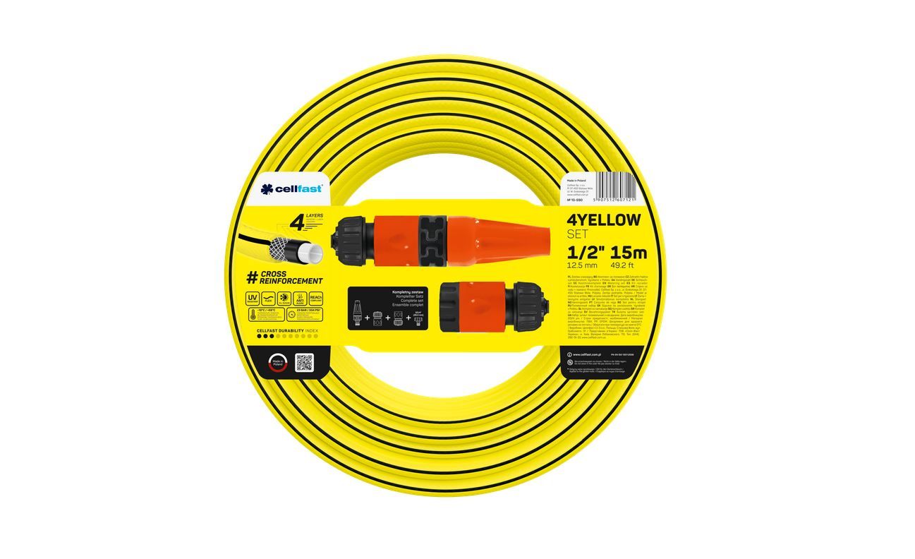 Laistīšanas šļūtene Cellfast 10-590; 1/2''; 15 m