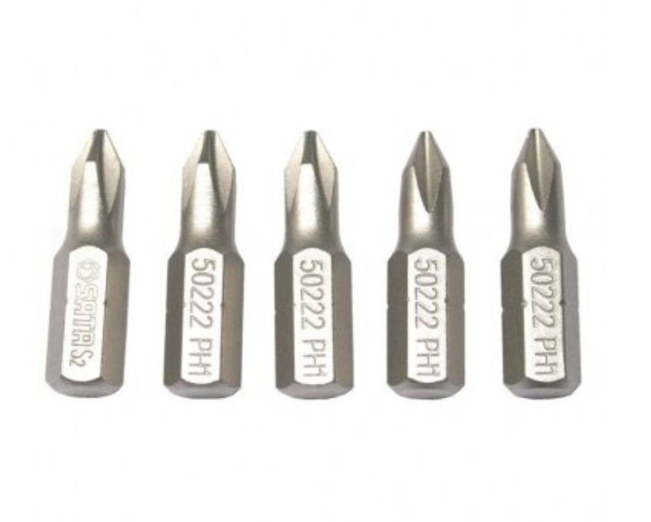 Skrūvgriežu uzgalis Sata S59222; 1/4''; PH1; 5 gab.