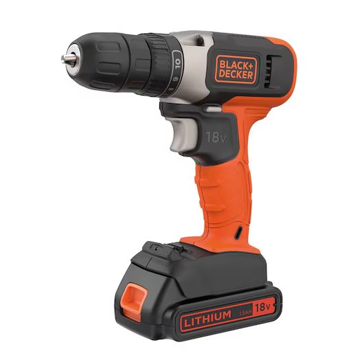 Urbjmašīna-skrūvgriezis Black & Decker BCD001C1-QW; 18 V; 1x1,5 Ah akum. +...