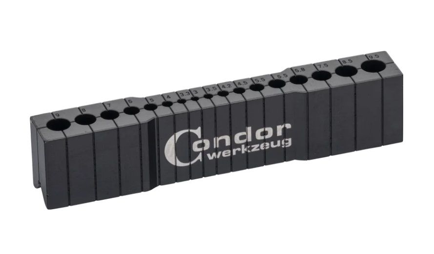 Urbšanas šablons Condor Werkzeug C9699; 3,0-9,5 mm