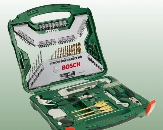 Piederumu komplekts ar 103 vienībām Bosch TITANIUM