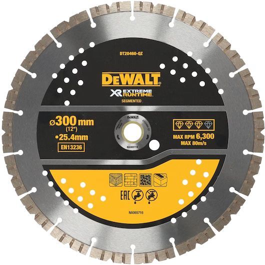 Dimanta griešanas disks DeWalt DT20460-QZ; 300x25,4 mm