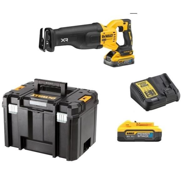 Zobenzāģis ar akumulatoru DeWalt DCS386H2T-QW; 18 V; 2x5,0 Ah akum.