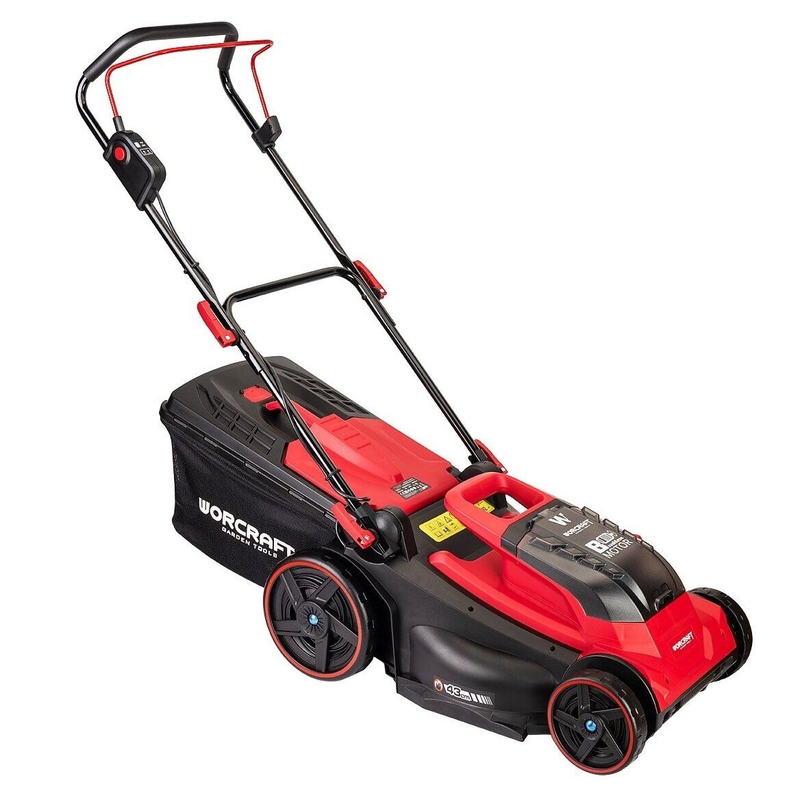 Akumulatora zāles pļāvējs Worcraft CLMS40LiBL; 2x20 V; 2x4,0 Ah akum.