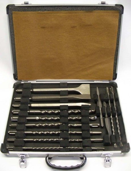 Urbju un skrūvgriežu uzgaļu komplekts Makita; SDS-plus; 17 daļu 