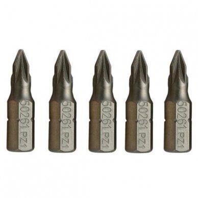 Skrūvgriežu uzgalis Sata SC59263; 1/4''; PZ3; 25 mm; 5 gab.