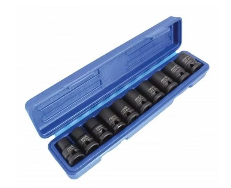 Uzgriežņu galviņu komplekts ASTA 914010P; 1/2''; 10 gab.