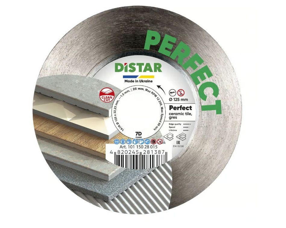 Dimanta griešanas disks DISTAR 10115028015; 125x22,23x1,5 mm