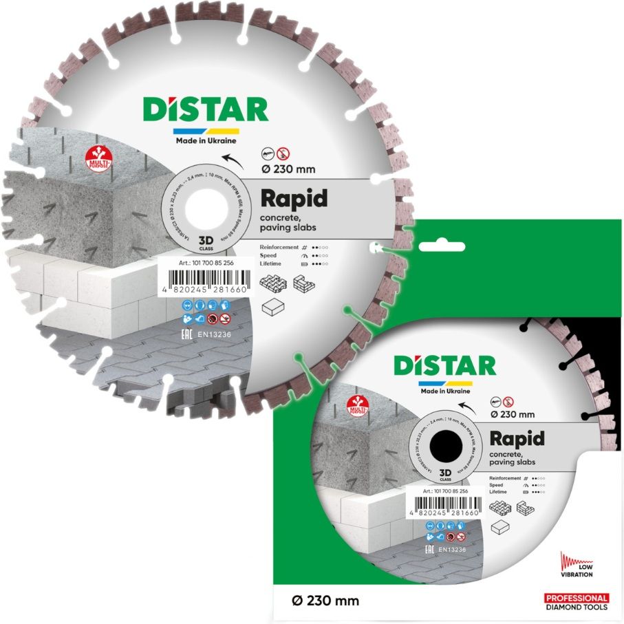 Dimanta griešanas disks DISTAR 10170085256; 230x22,23x2,4 mm