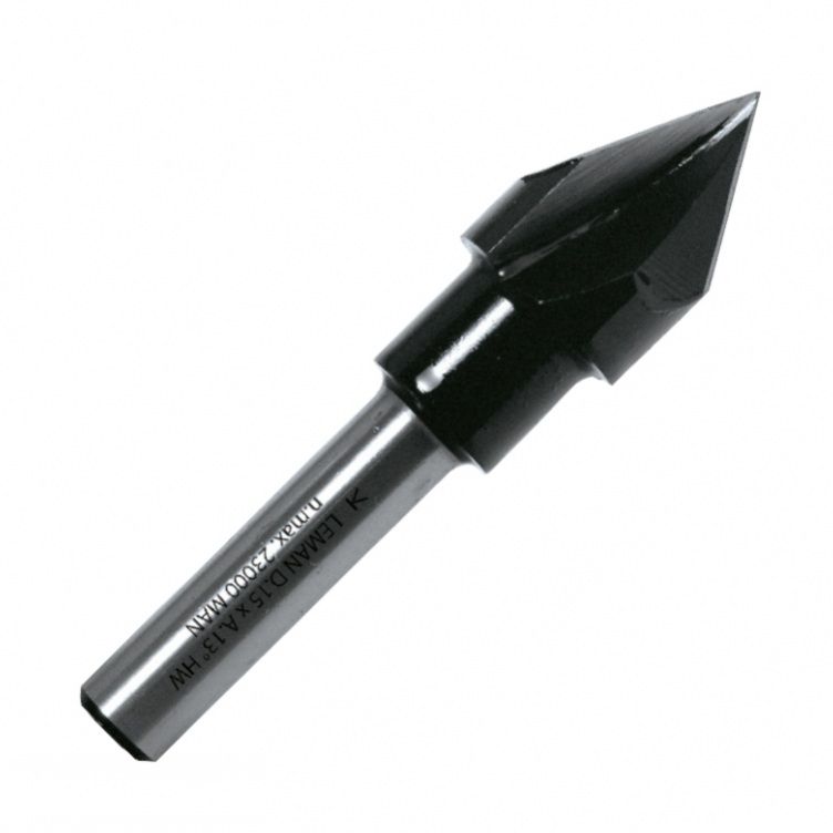 V&nbsp;veida rievu frēze LEMAN F4318-700-00; 15 mm; 8 mm