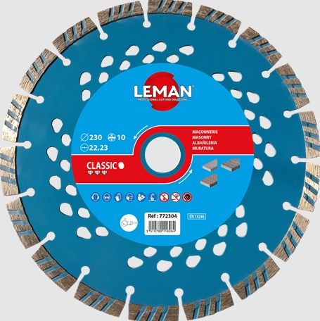 Dimanta griešanas disks LEMAN F772304; 230x22,23x2,8 mm