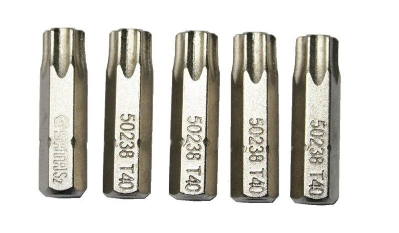 Skrūvgriežu uzgalis Sata S59238; 1/4''; T40; 5 gab.