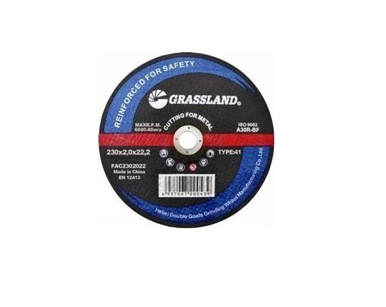 Abrazīvais griešanas disks Grassland FAC2302022; 230x22,2x2 mm
