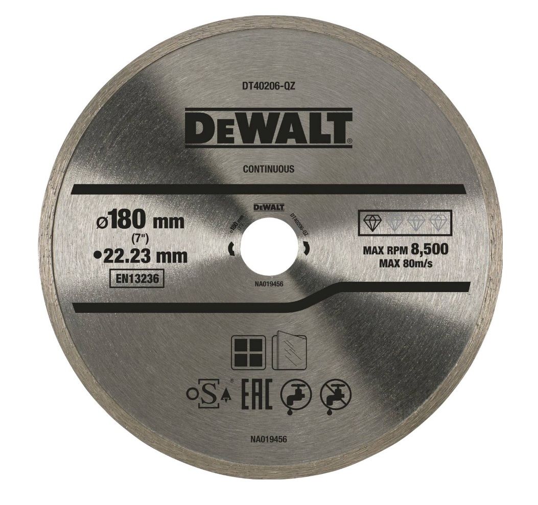 Dimanta griešanas disks DeWalt DT40206-QZ; 180x22,23 mm