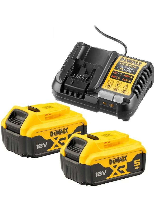 Piederumu komplekts DeWalt DCB184P2-XJ; 18 V; 2x5,0 Ah akum.