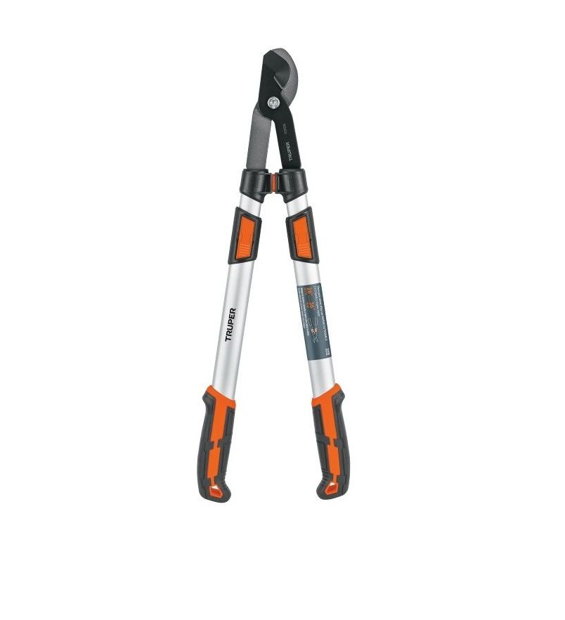 Dārza grieznes ar izliektu āķveida asmeni un spēka pārnesumu Truper TEX-122; 49-75 cm