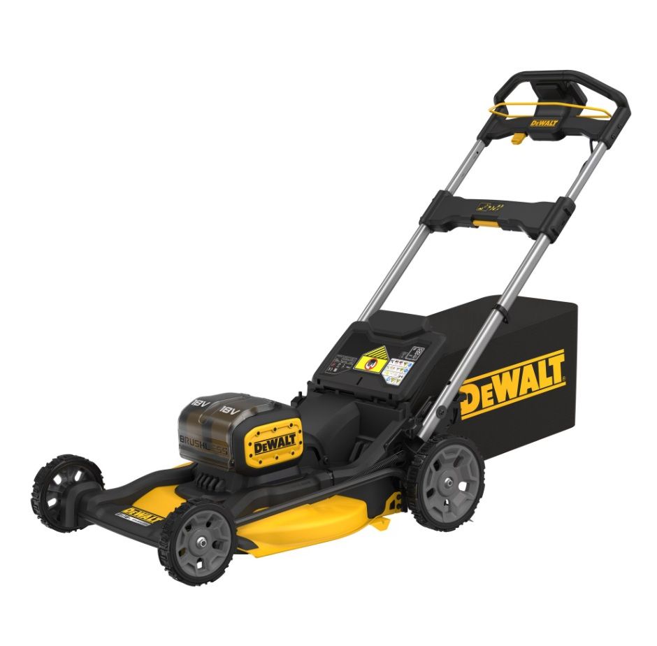 Akumulatora zāles pļāvējs DeWalt DCMWP134N; 2x18 V (bez akumulatora un lādētāja)