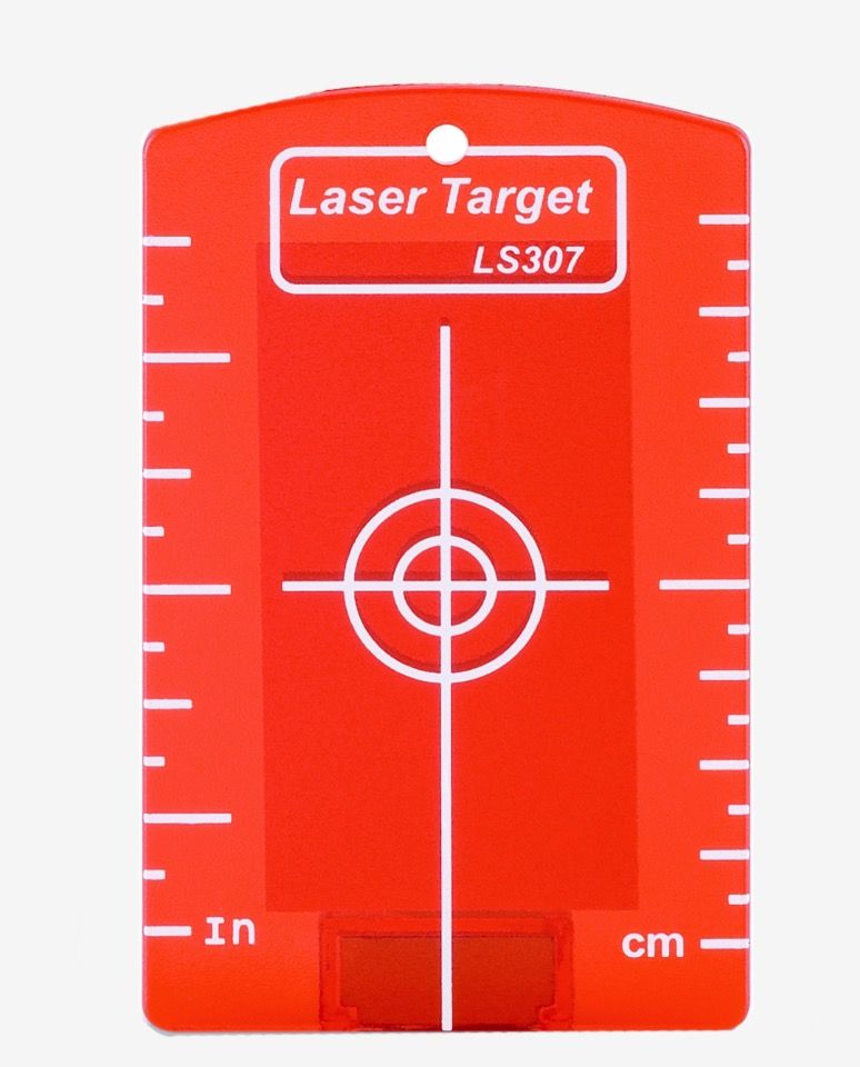 Lāzera mērķa plāksne Geo-Fennel LS 307; sarkana