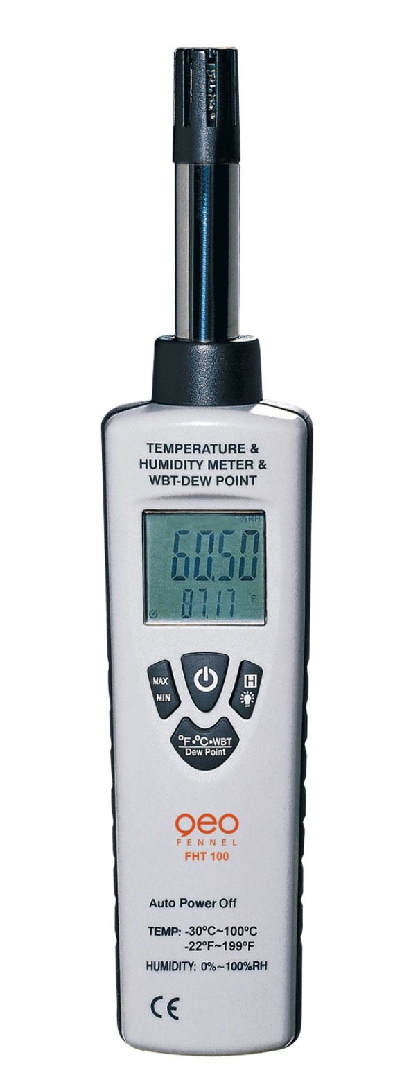 Siltuma, mitruma detektors Geo-Fennel FHT 100