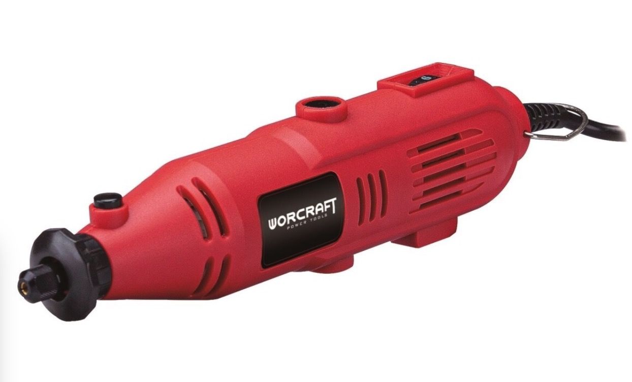 Taisnā slīpmašīna Worcraft EMG01-42; 135 W; ar piederumiem