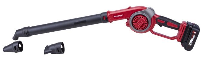 Akumulatora lapu pūtējs Worcraft CLBS20LiA; 20 V; 1x4,0 Ah akum.