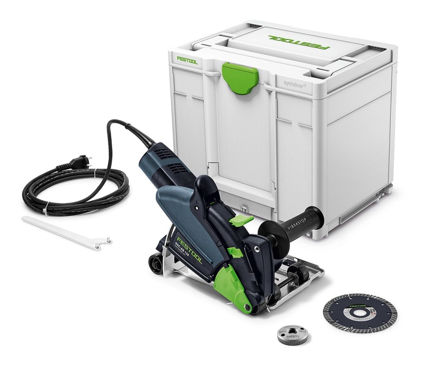 Dimanta ripzāģis Festool DSC-AG 125-Plus; 1400 W