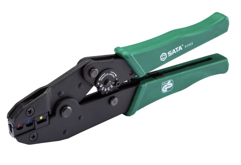 Gofrēšanas rīks izolētu kabeļu cilpām un kontaktiem Sata S91105; 228 mm