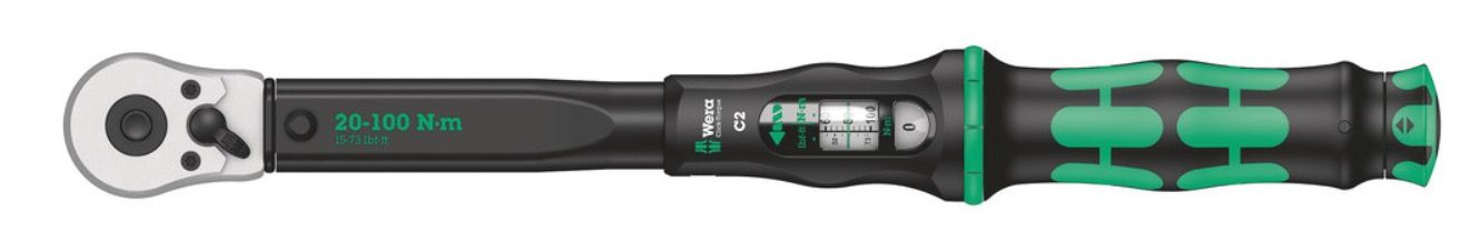 Dinamometriska uzgriežņu atslēga Wera Click-Torque C 2; 1/2''; 20-100 Nm