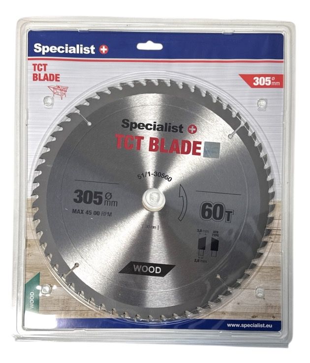 Griešanas disks kokam Specialist+ Wood; 305x30 mm; Z60