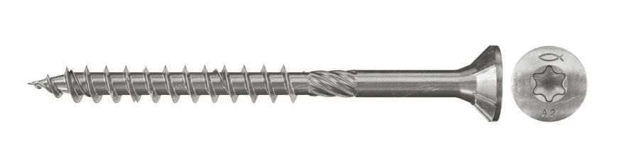 Koka skrūve Fischer FPF-ST P; 4,5x60 mm; TX20; 100 gab.