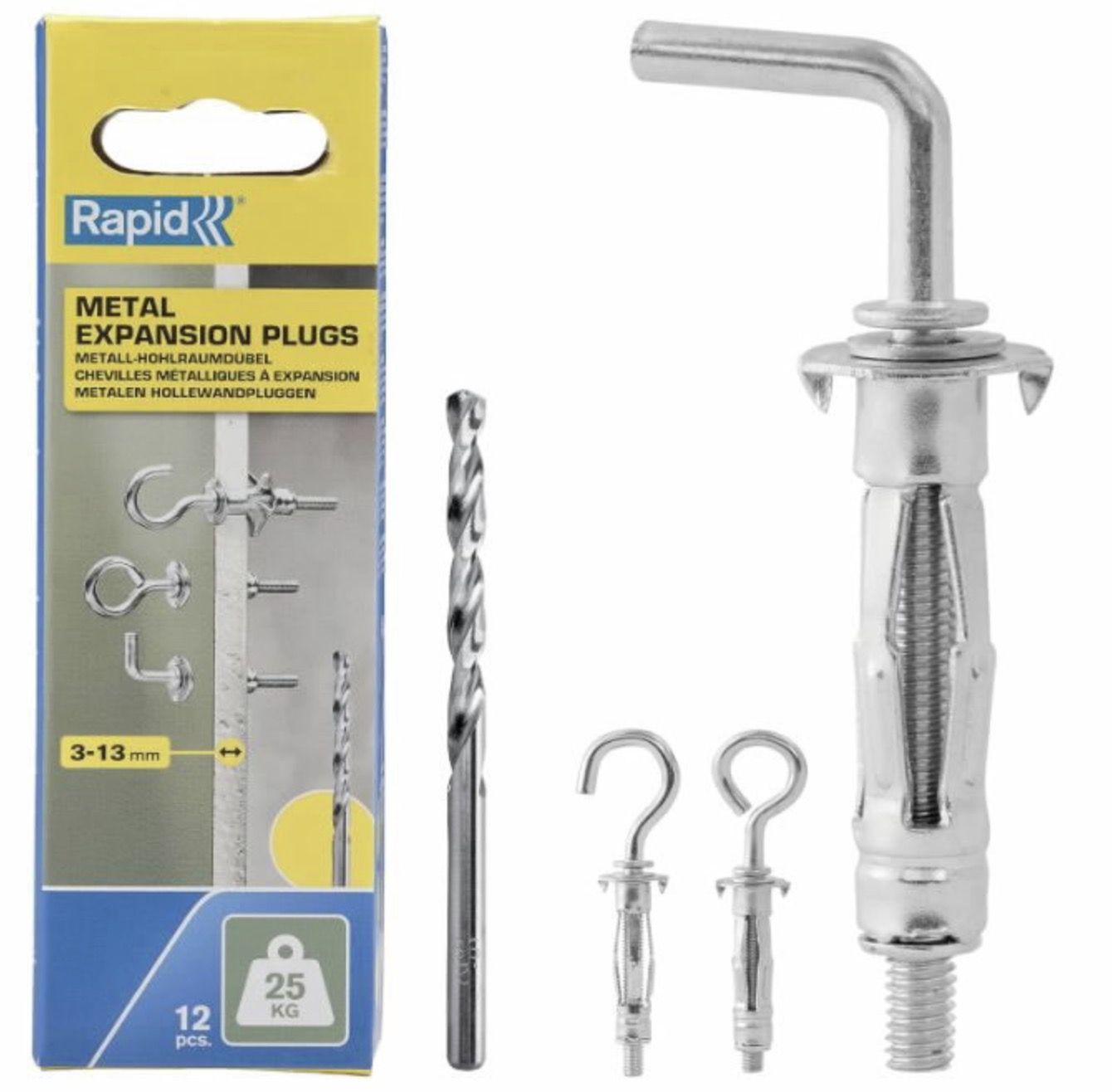 Metāla aizbāznis Rapid 5001556; 8x32 mm; 12 gab.