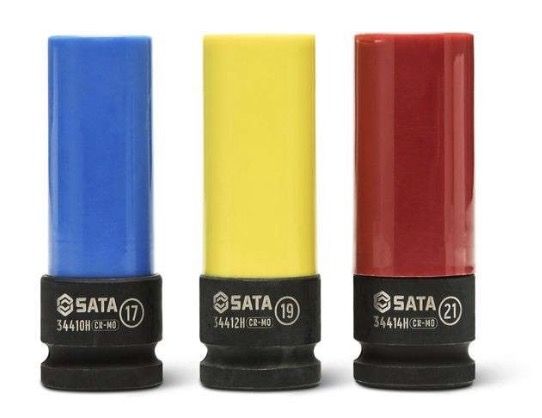 Uzgriežņu galviņu komplekts Sata ST09142G; 1/2''; 3 gab.