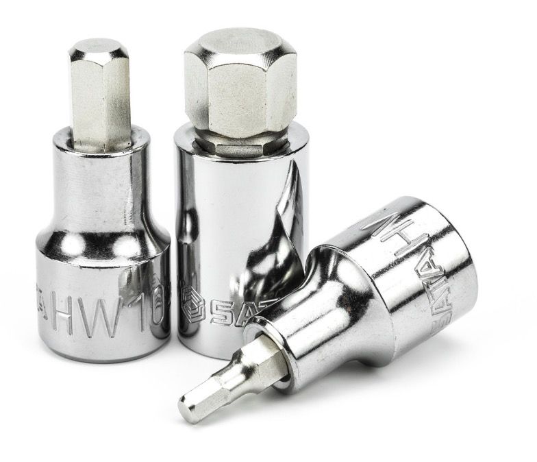 Muciņu ar uzgaļiem komplekts Sata ST0905702; 1/2''; 9 gab.