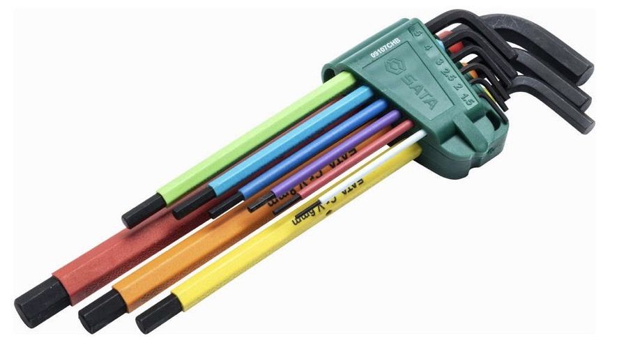 Seškanšu atslēgu komplekts Sata ST09107CHBSJ; 9 gab.