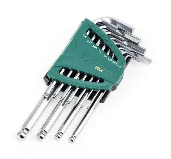 Seškanšu atslēgu komplekts Sata S09106; 12 gab.