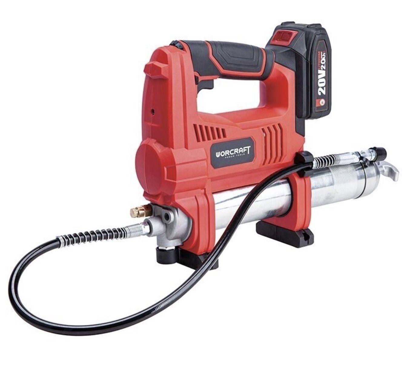 Akumulatora smērvielas pistole Worcraft CGG-S20Li; 20 V; 1x4,0 A akum.